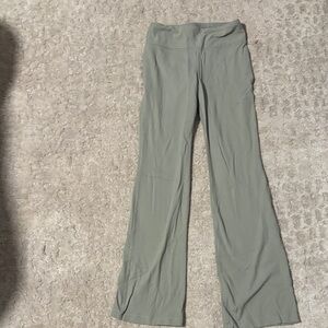 Athleta Light Green Flare Pants